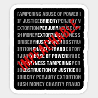 Trump's Impeachable Offenses Sticker